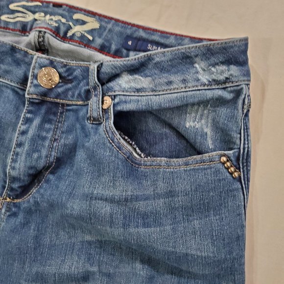 SEVEN7 Slim Boot Women's Jeans Size 4 - Picture 4 of 6
